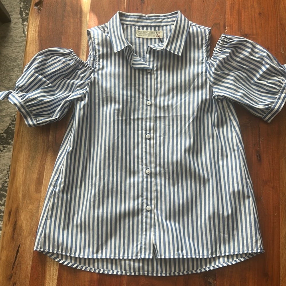 Zara kids Sz 8 shoulder-less bottom up